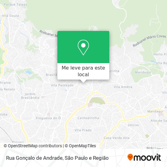 Rua Gonçalo de Andrade mapa