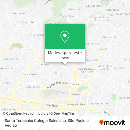 Santa Teresinha Colégio Salesiano mapa