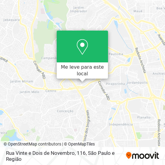 Rua Vinte e Dois de Novembro, 116 mapa