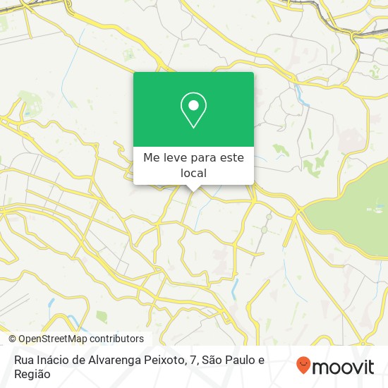 Rua Inácio de Alvarenga Peixoto, 7 mapa