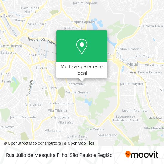 Rua Júlio de Mesquita Filho mapa