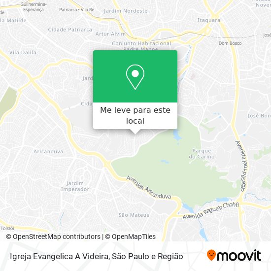 Igreja Evangelica A Videira mapa