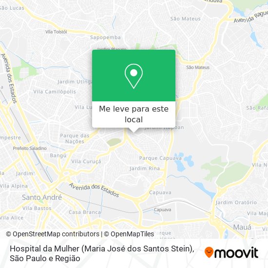 Hospital da Mulher (Maria José dos Santos Stein) mapa