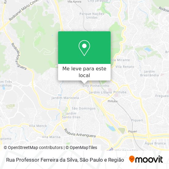 Rua Professor Ferreira da Silva mapa