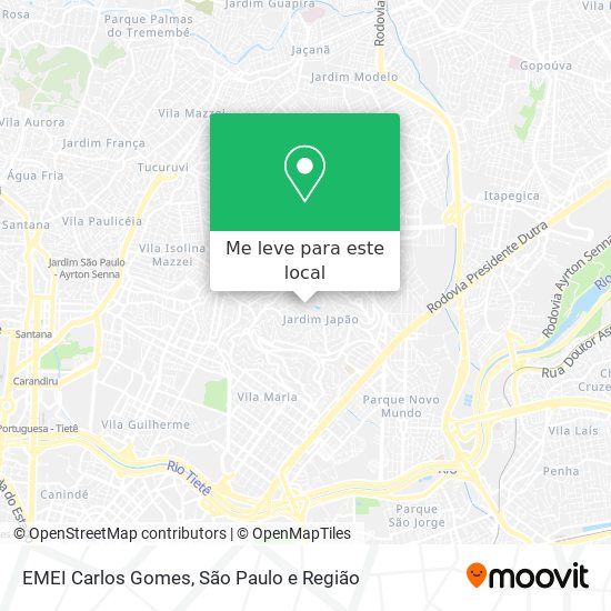 EMEI Carlos Gomes mapa