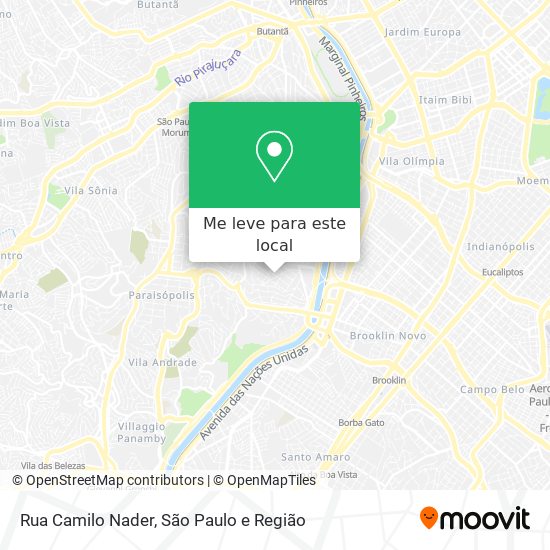 Rua Camilo Nader mapa