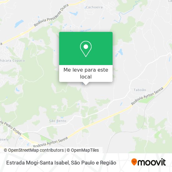 Estrada Mogi-Santa Isabel mapa