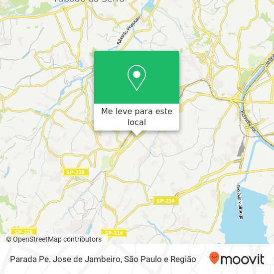 Parada Pe. Jose de Jambeiro mapa