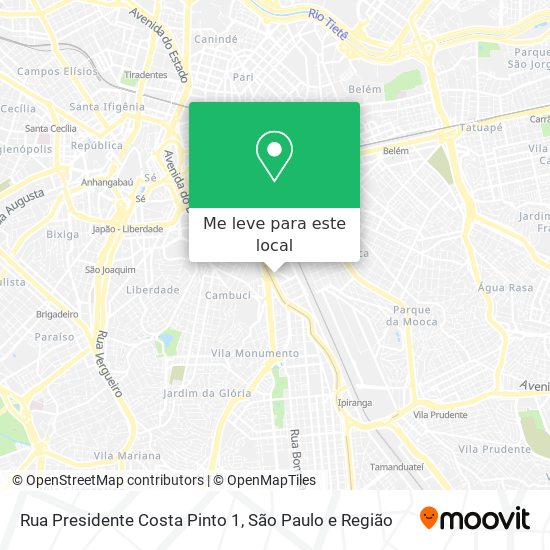 Rua Presidente Costa Pinto 1 mapa