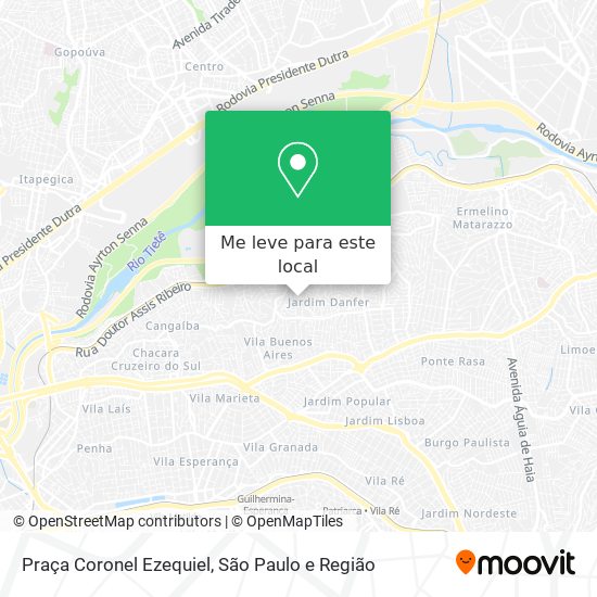 Praça Coronel Ezequiel mapa