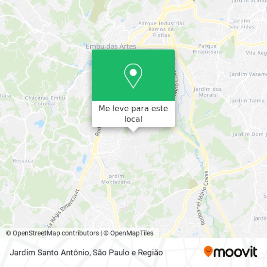 Jardim Santo Antônio mapa