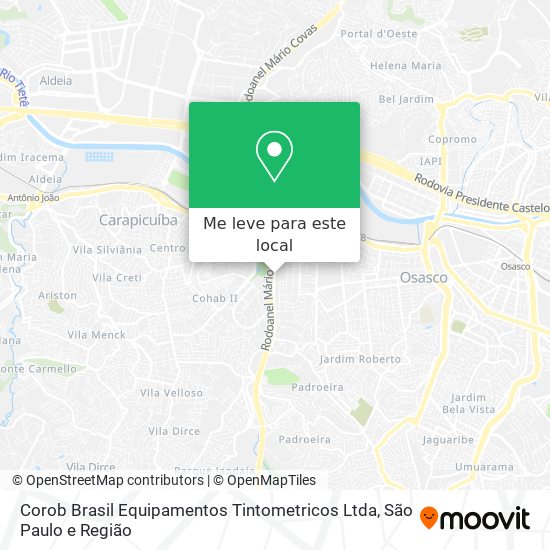 Corob Brasil Equipamentos Tintometricos Ltda mapa