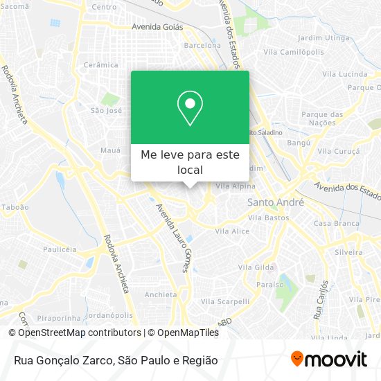 Rua Gonçalo Zarco mapa