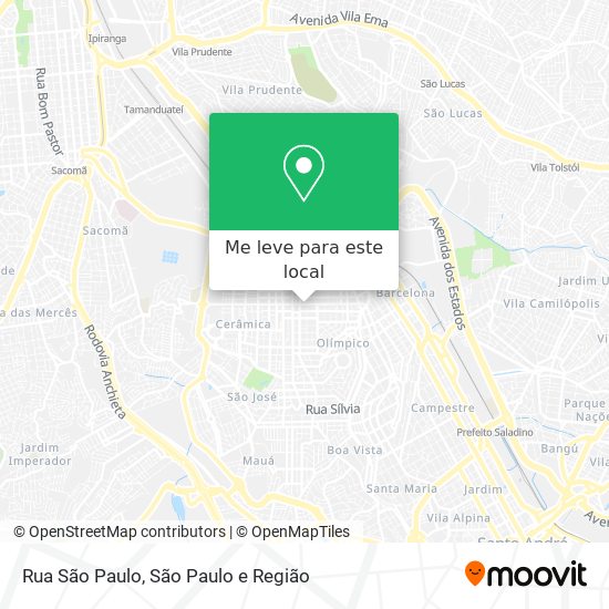 Rua São Paulo mapa