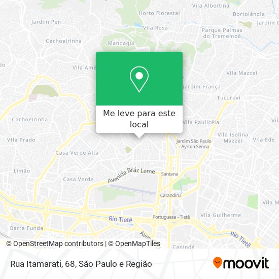 Rua Itamarati, 68 mapa
