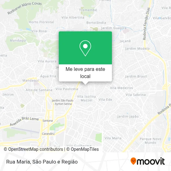 Rua Maria mapa