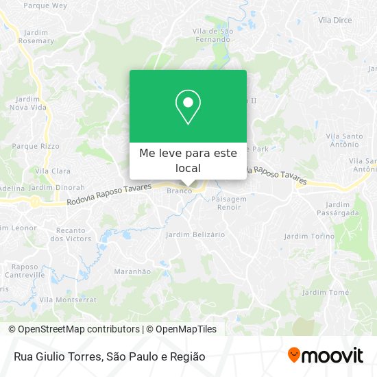 Rua Giulio Torres mapa