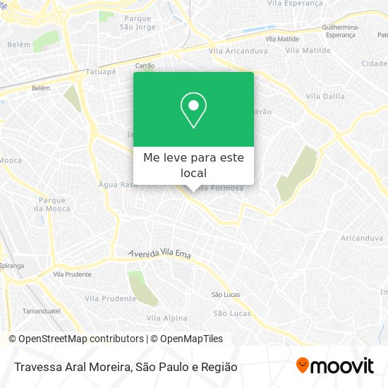 Travessa Aral Moreira mapa