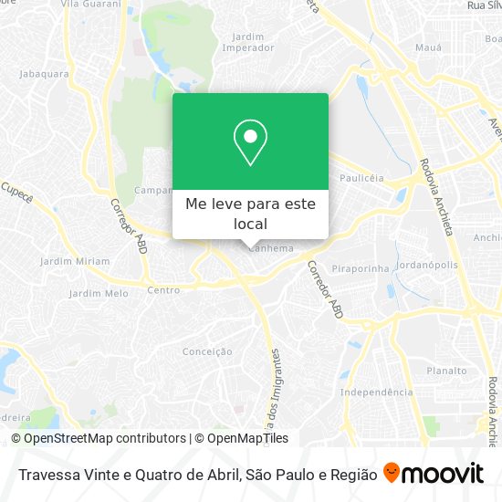 Travessa Vinte e Quatro de Abril mapa