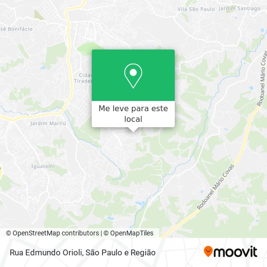 Rua Edmundo Orioli mapa