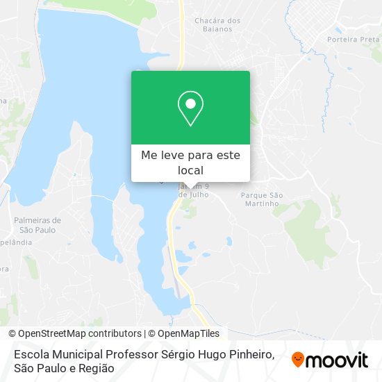 Escola Municipal Professor Sérgio Hugo Pinheiro mapa