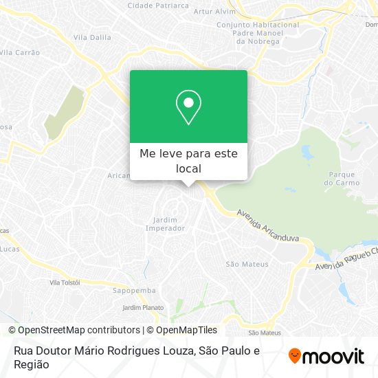 Rua Doutor Mário Rodrigues Louza mapa