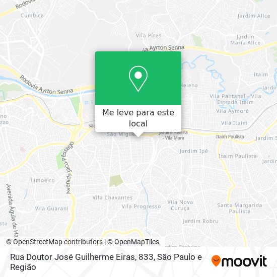 Rua Doutor José Guilherme Eiras, 833 mapa