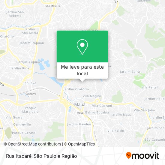 Rua Itacaré mapa