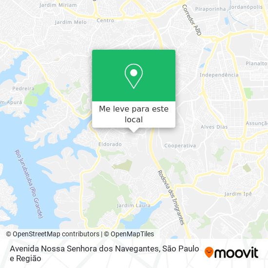 Avenida Nossa Senhora dos Navegantes mapa