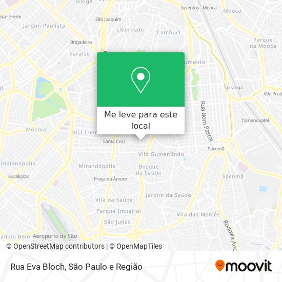 Rua Eva Bloch mapa