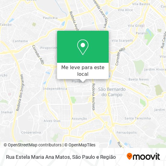 Rua Estela Maria Ana Matos mapa