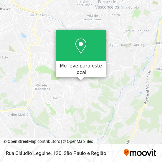 Rua Cláudio Leguine, 120 mapa