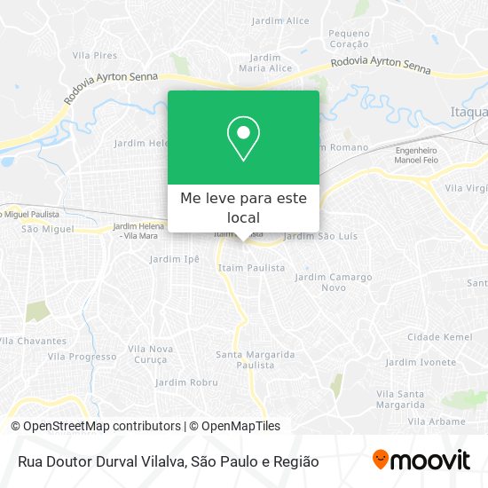 Rua Doutor Durval Vilalva mapa