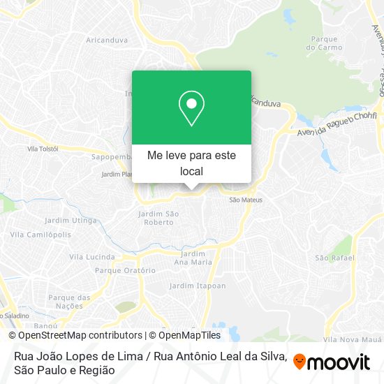 Rua João Lopes de Lima / Rua Antônio Leal da Silva mapa