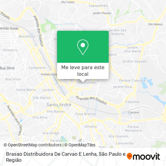 Brasao Distribuidora De Carvao E Lenha mapa