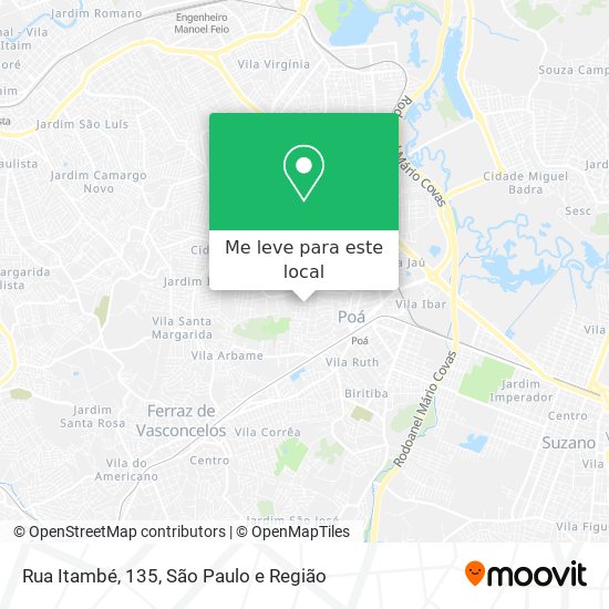 Rua Itambé, 135 mapa