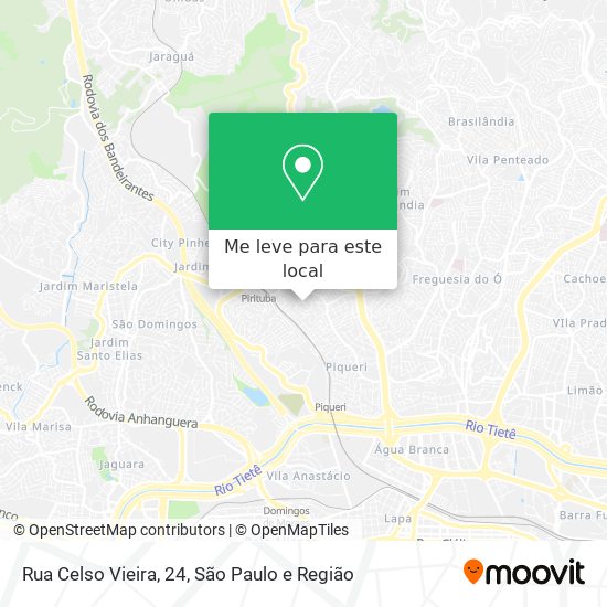 Rua Celso Vieira, 24 mapa