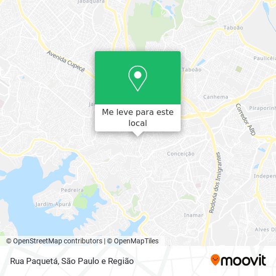 Rua Paquetá mapa