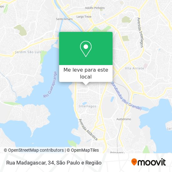 Rua Madagascar, 34 mapa