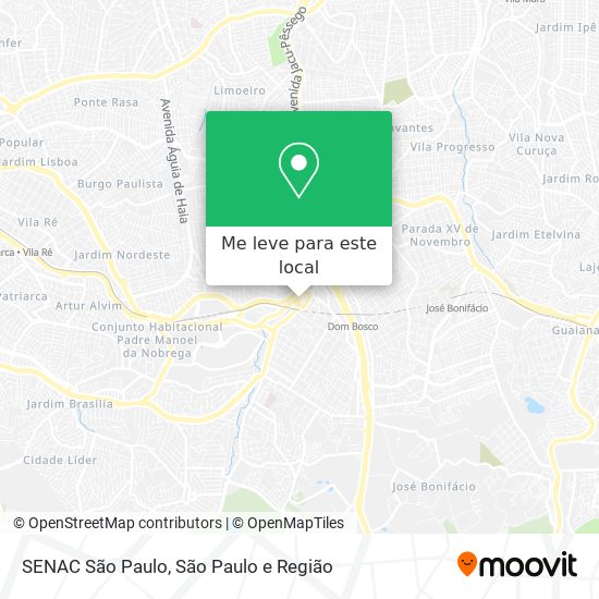 SENAC São Paulo mapa
