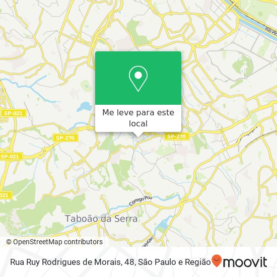 Rua Ruy Rodrigues de Morais, 48 mapa