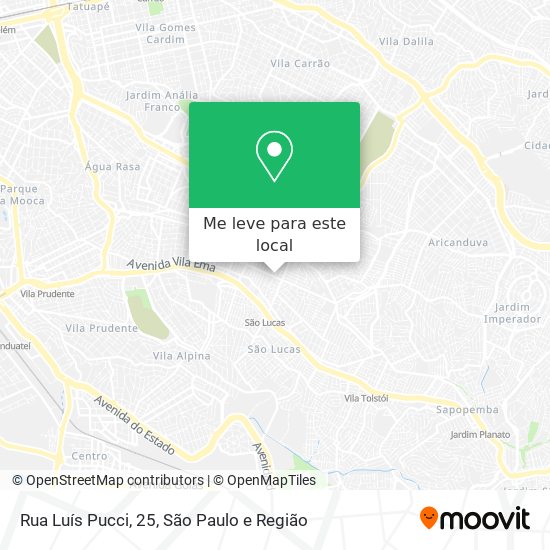 Rua Luís Pucci, 25 mapa