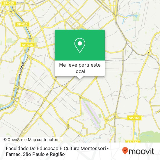 Faculdade De Educacao E Cultura Montessori - Famec mapa