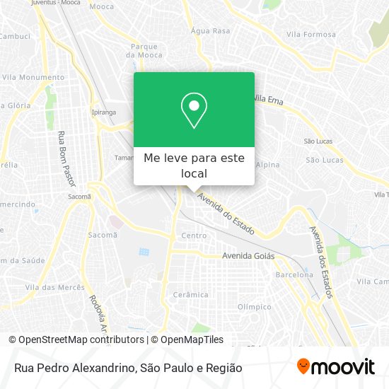 Rua Pedro Alexandrino mapa