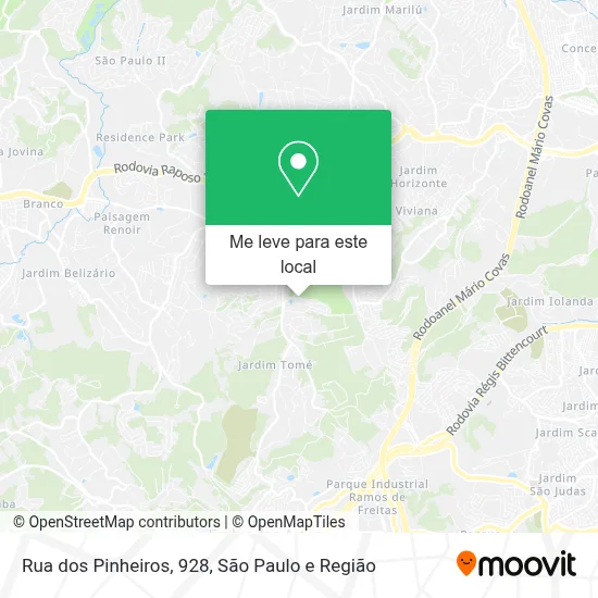 Rua dos Pinheiros, 928 mapa