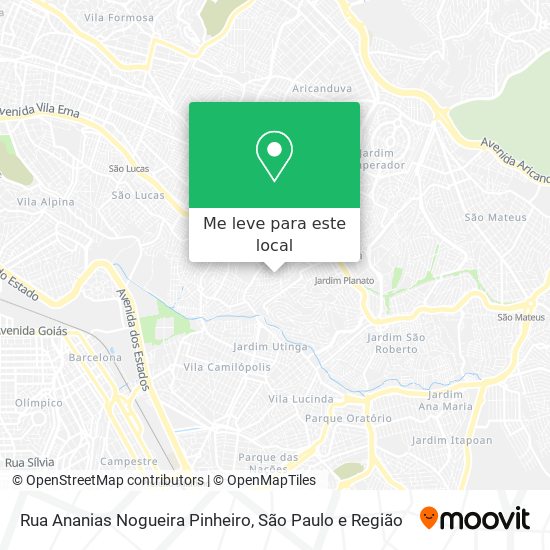 Rua Ananias Nogueira Pinheiro mapa