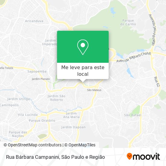 Rua Bárbara Campanini mapa
