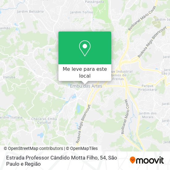 Estrada Professor Cândido Motta Filho, 54 mapa