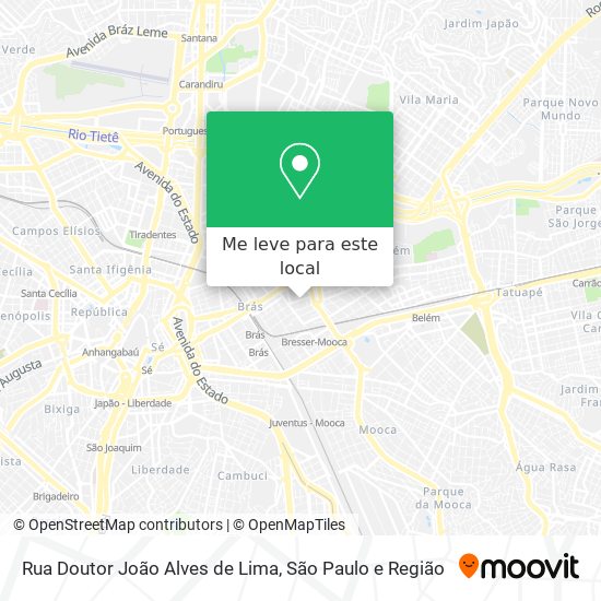 Rua Doutor João Alves de Lima mapa