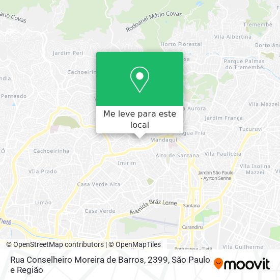 Rua Conselheiro Moreira de Barros, 2399 mapa